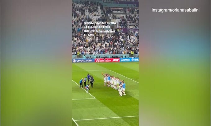 Argentina, Oriana festeggia Dybala: "Quanta felicità, ti amo"