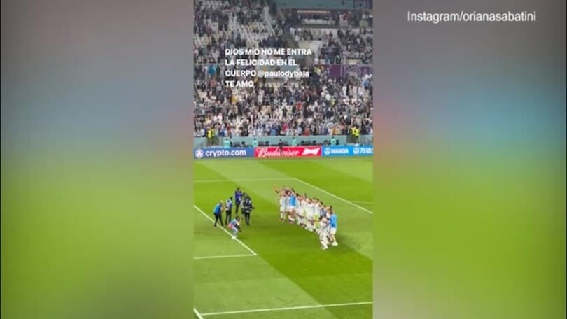 Argentina, Oriana festeggia Dybala: "Quanta felicità, ti amo"
