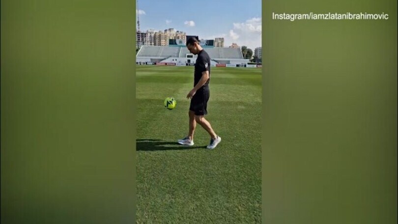 Milan, il rientro di Ibra si avvicina: il palleggio è da manuale!