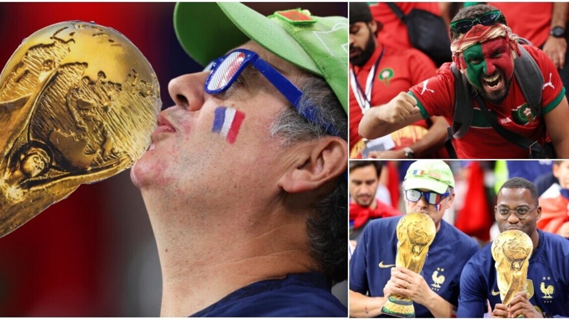 Francia-Marocco, sugli spalti è già festa: colore e calore