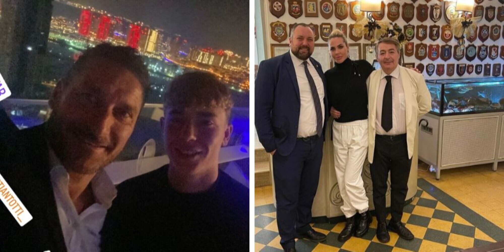 Totti e Cristian a Doha, Ilary e Chanel rispondono così