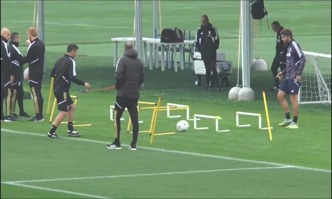 Occhi verso l'Arsenal, la Juventus si allena alla Continassa