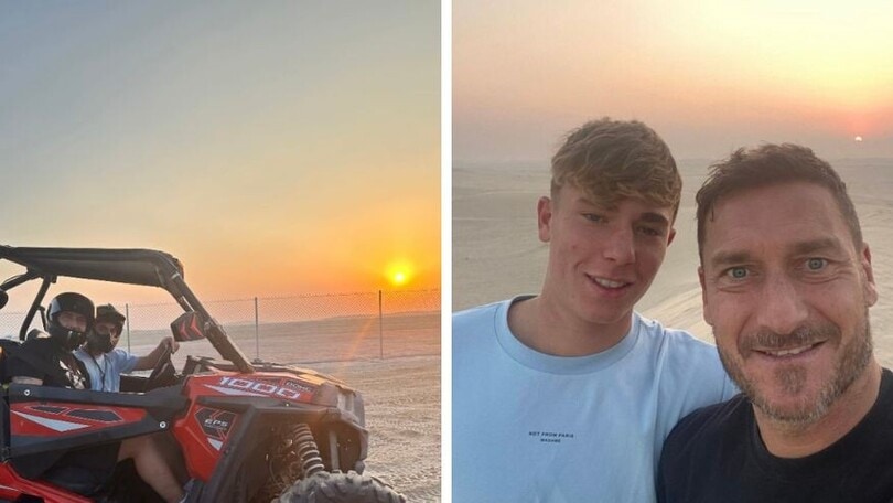 Totti nel deserto con Cristian: ecco cosa fanno e... cosa cantano!