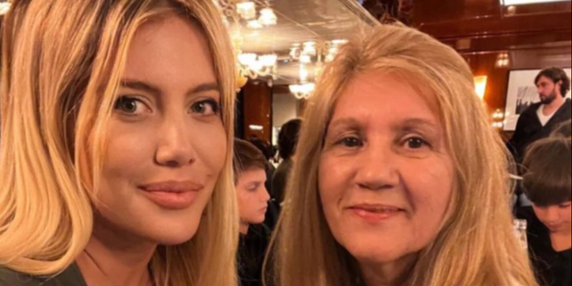 Wanda Nara, cena speciale con la mamma di Messi