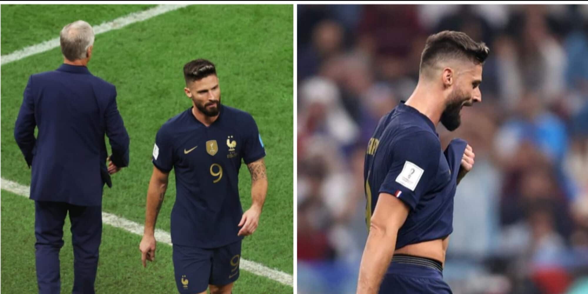 Caso Giroud, il gestaccio a Deschamps dopo la sostituzione nella finale mondiale
