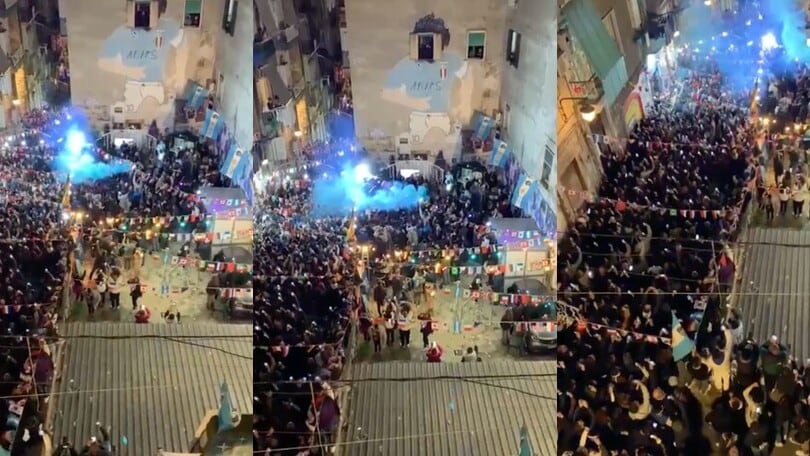 Argentina campione, è festa a Napoli: cori per Maradona
