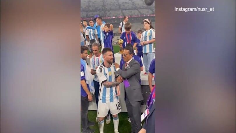 Stretta di mano tra "Goat": Messi e il video con Nusret
