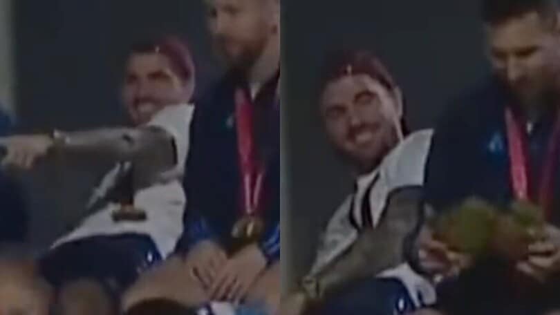 Lanciano una tartaruga a Messi durante la festa dell'Argentina: lui reagisce così