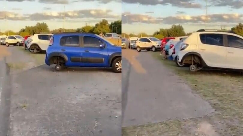 Argentina, rubano pneumatici delle auto mentre i tifosi festeggiano