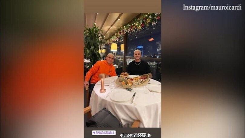 Icardi, abbuffata di sushi con un amico speciale