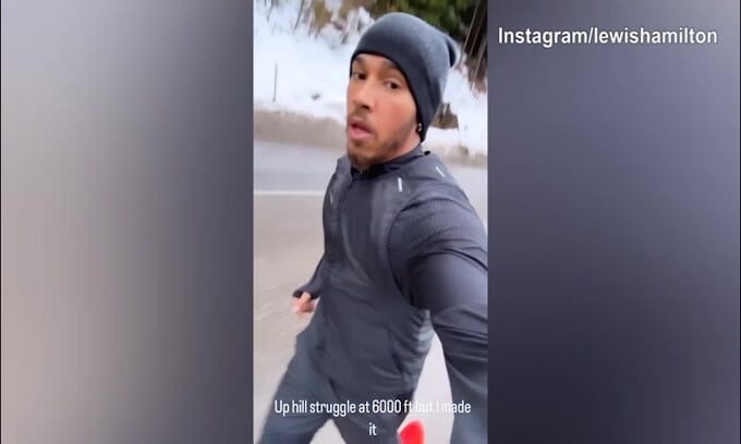 F1, Hamilton non conosce soste: alle 7 corre per tenersi in forma