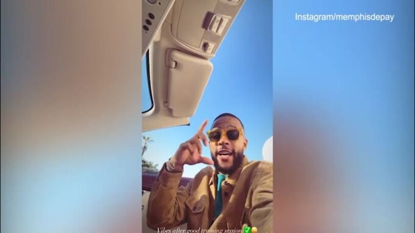 Depay torna dall'allenamento e si scatena: "Good vibes"
