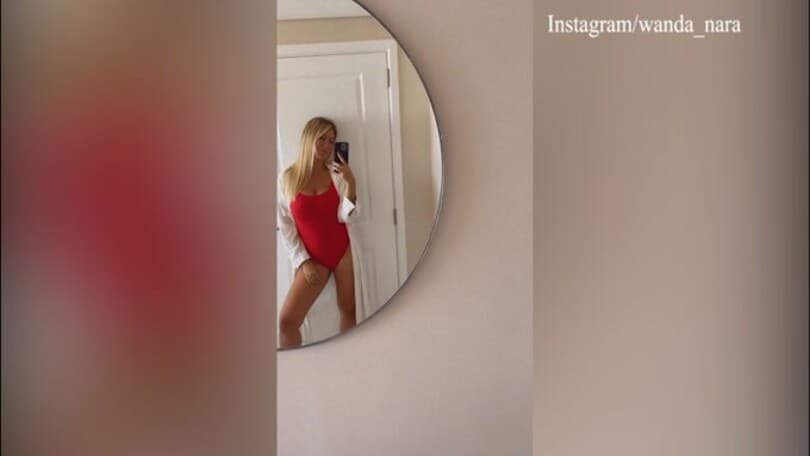 Wanda Nara pronta per la spiaggia, ecco il costume