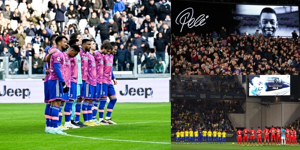 In silenzio per Pelé: dalla Juve alla Premier, gli omaggi sui campi