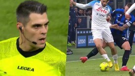 Inter-Napoli, Kvaratskhelia tartassato: ecco il fallo di Skriniar