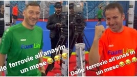 Totti, nuova gag con Del Piero: "Guarda dove sei finito..."