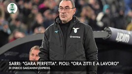 Sarri: "Una gara perfetta". Pioli: "Ora zitti e a lavorare"