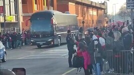 Milan-Sassuolo, l'arrivo dei rossoneri allo stadio