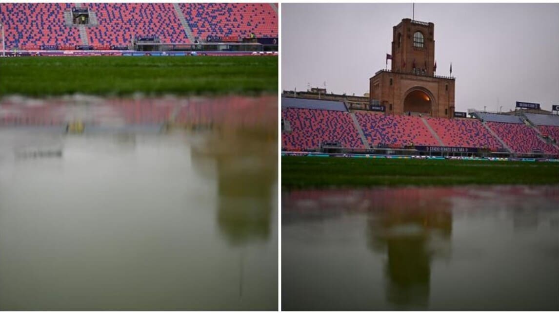 Nubifragio a Bologna: le condizioni dello stadio Dall'Ara