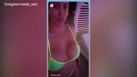 Wanda Nara sempre sexy in costume da bagno