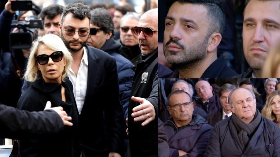 Funerali Costanzo, arriva Maria De Filippi: tutti i vip presenti