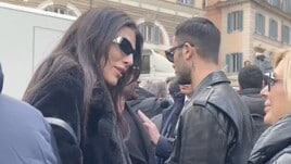 Funerali Maurizio Costanzo, anche Giulia Salemi e Pierpaolo Pretelli presenti