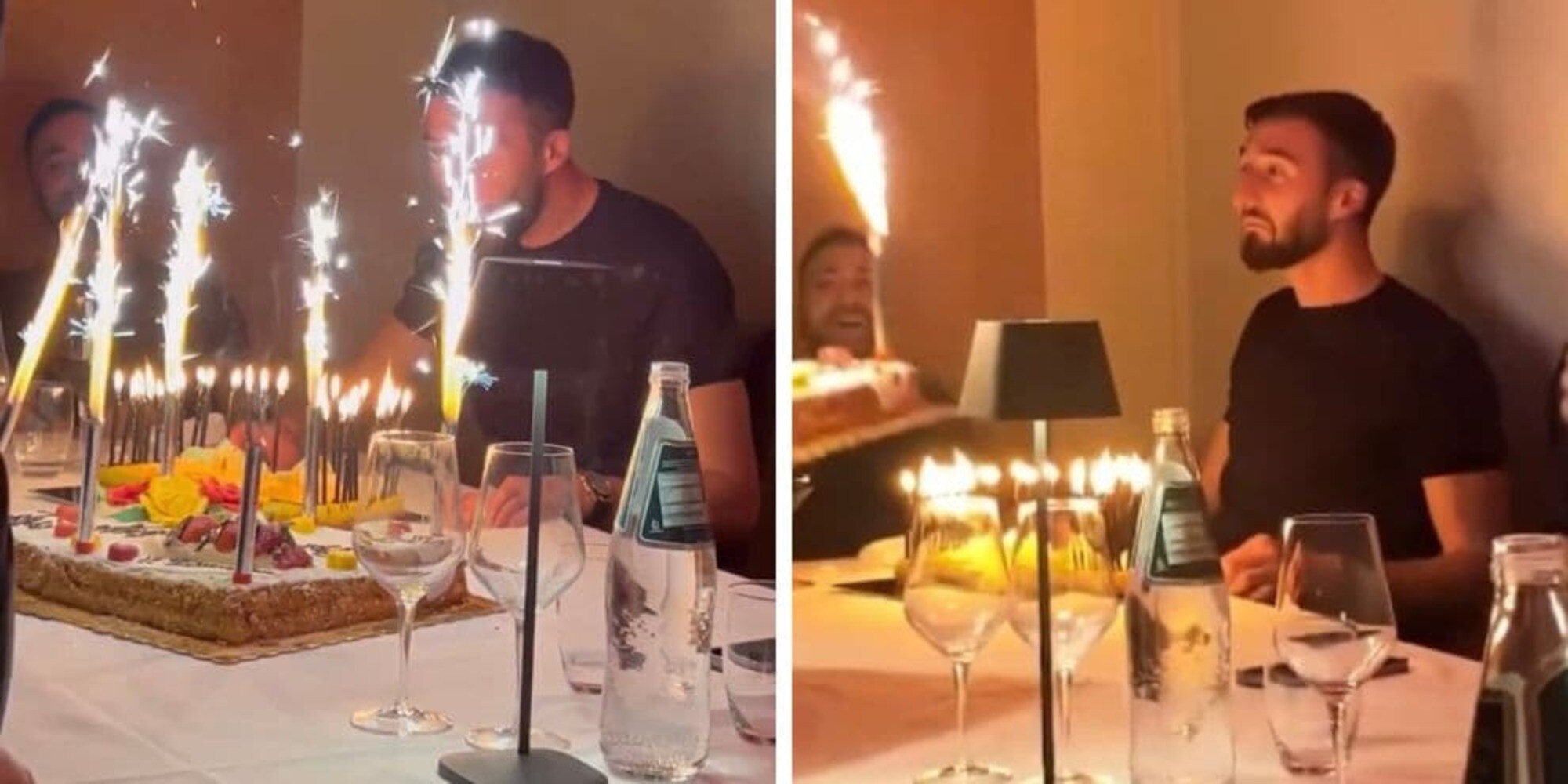 Cristante, compleanno con doppia torta e una vecchia conoscenza della Roma: ecco chi era VIDEO