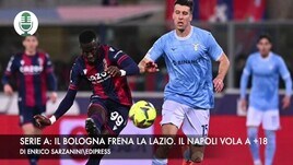 Serie A: il Bologna frena la Lazio. Il Napoli vola a +18