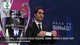 Europa, i sorteggi delle italiane. Derby, si va verso il sold out