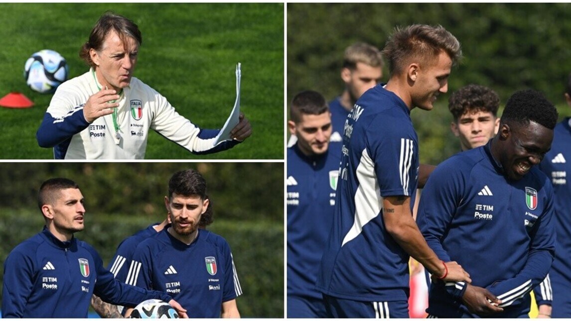 Italia-Inghilterra, rifinitura a Coverciano: che intesa tra Retegui e Gnonto!