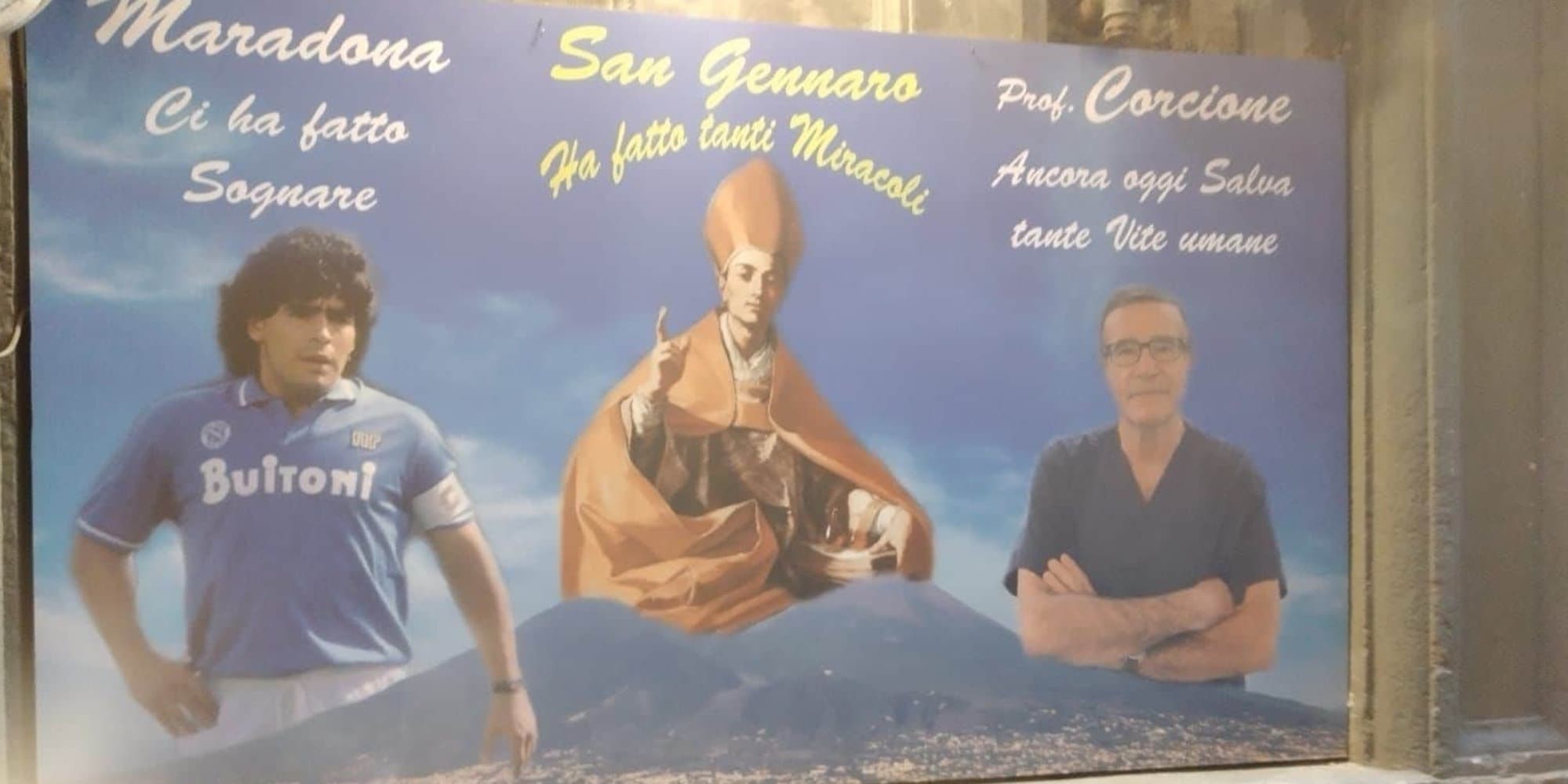 Napoli, tra Maradona e San Gennaro guarda chi spunta