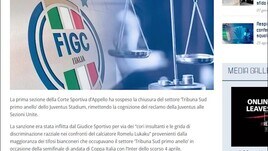 Juve, sospesa la chiusura della "Tribuna Sud primo anello"