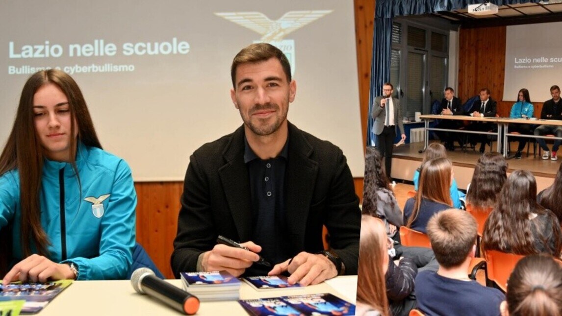 Lazio nelle scuole: tutti a lezione da Alessio Romagnoli