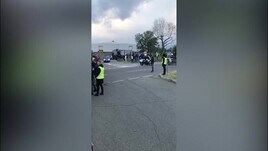 Juve, l'arrivo del pullman bianconero allo stadio