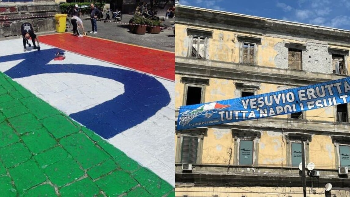 Napoli, si festeggia a testa in su: gli striscioni più belli dello Scudetto