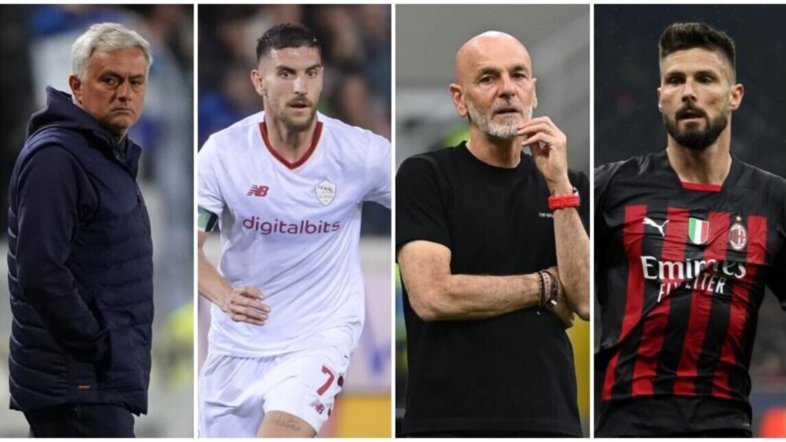 Roma-Milan, le formazioni ufficiali di Mourinho e Pioli