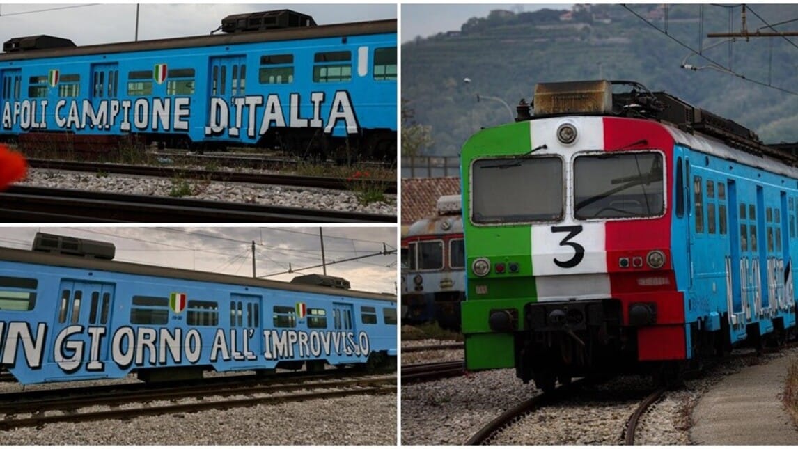 Napoli, un treno azzurro per lo scudetto: porterà i tifosi al Maradona