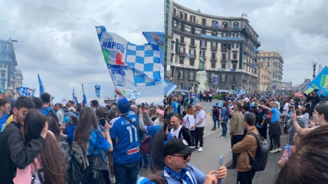 Napoli, i tifosi attendono la squadra
