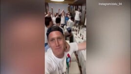 Festa Napoli, Zielinski canta con la squadra: "Vesuvio erutta!"