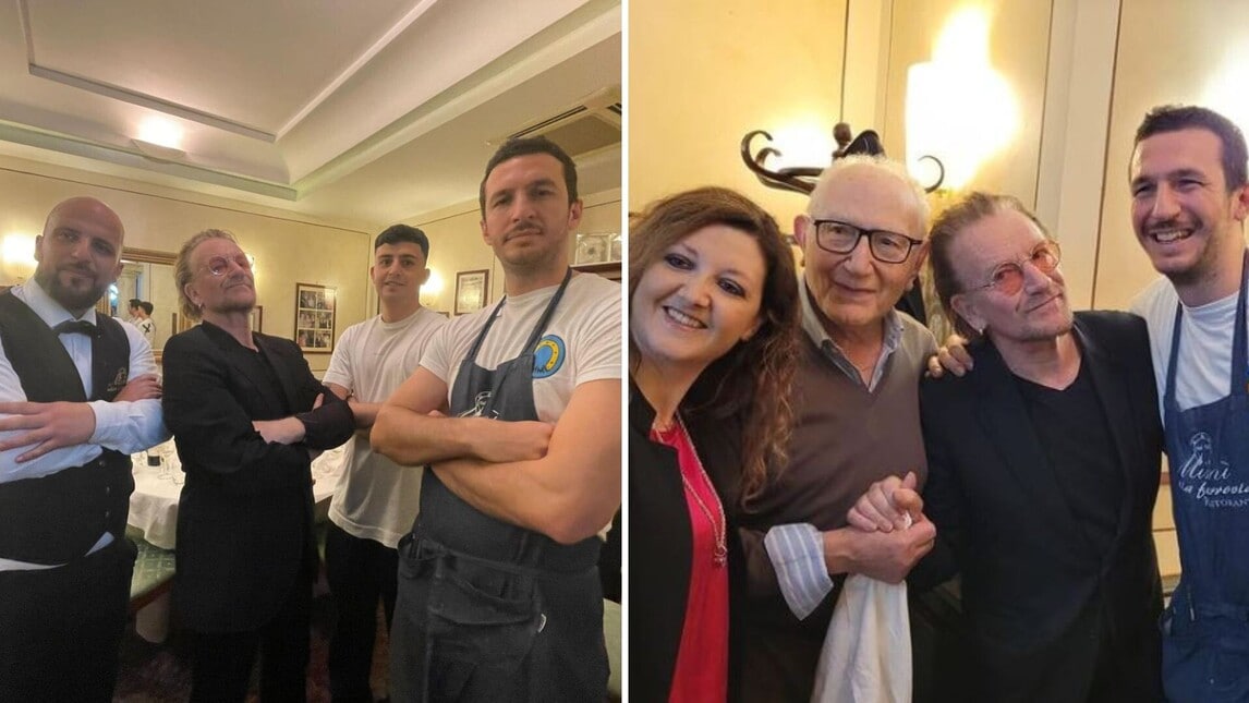 Bono, compleanno a Napoli: risate, canzoni e...spaghetti