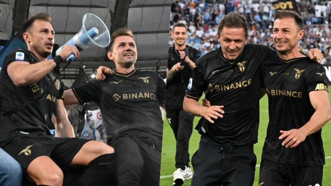 Lazio, Radu e Lulic fanno gli ultras: Curva Nord scatenata