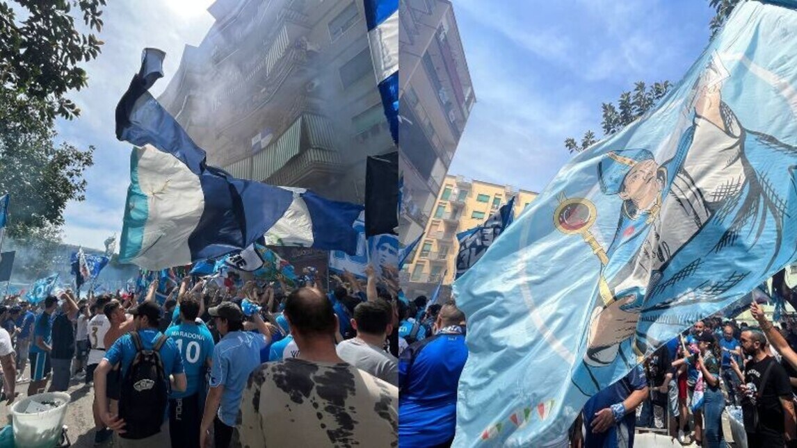 Napoli, spettacolo al Maradona: file chilometriche ed è già festa