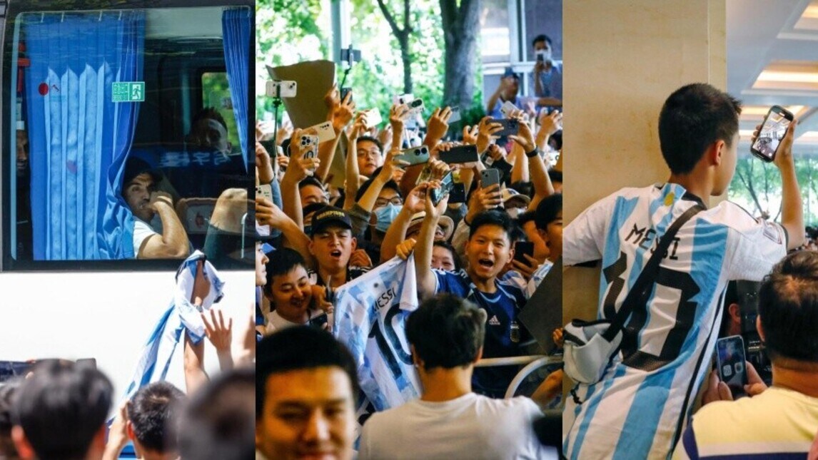 Cina, tifosi in delirio per Messi e l'Argentina