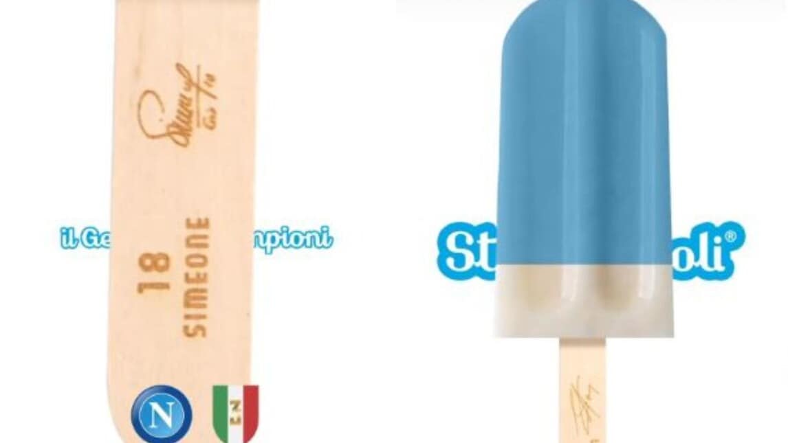 Napoli, arriva Stecconapoli: il gelato con le firme dei campioni