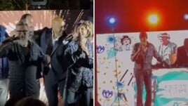 Spalletti show: sul palco canta "Vaffa..." con Marco Masini