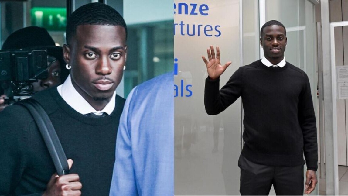 Juve, Weah è a Torino: le immagini dell'arrivo