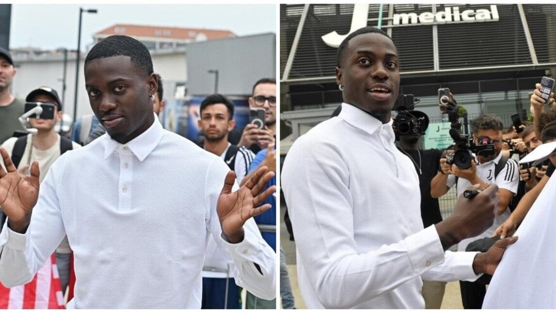 Primo giorno alla Juve per Weah: l'accoglienza è calorosa