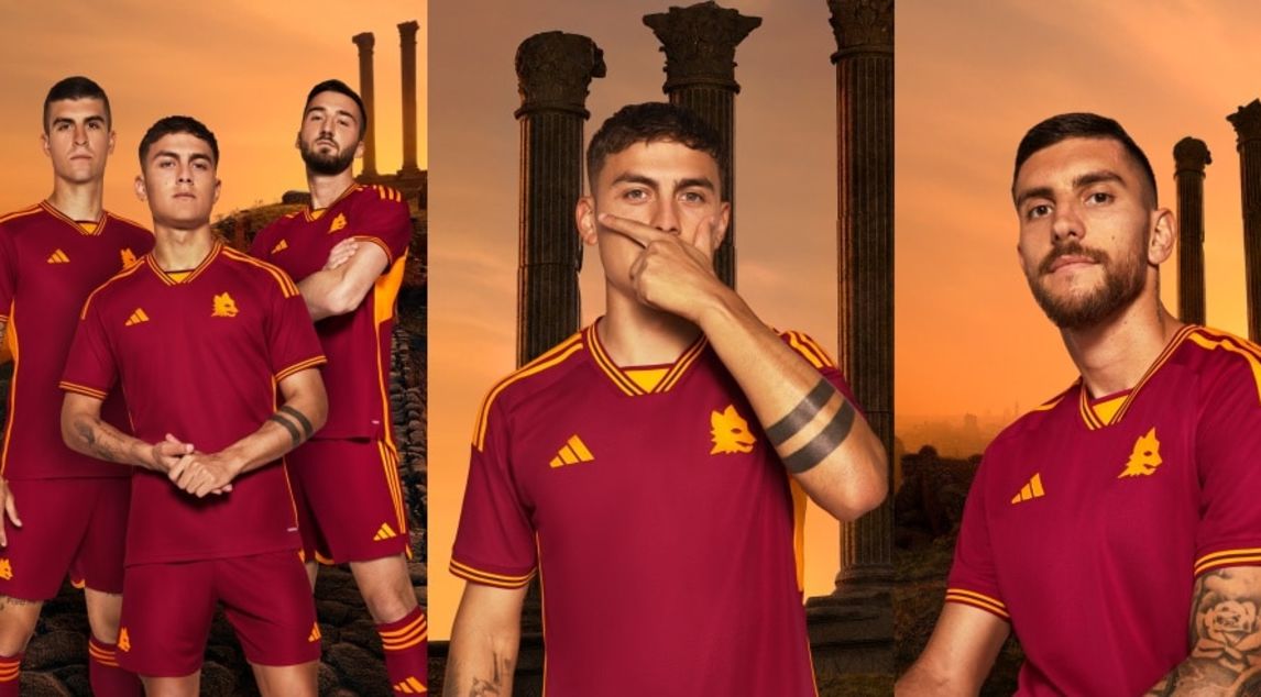 Da Dybala a Pellegrini: la Roma presenta la nuova maglia Adidas