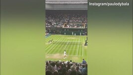 Roma, Dybala è a Wimbledon