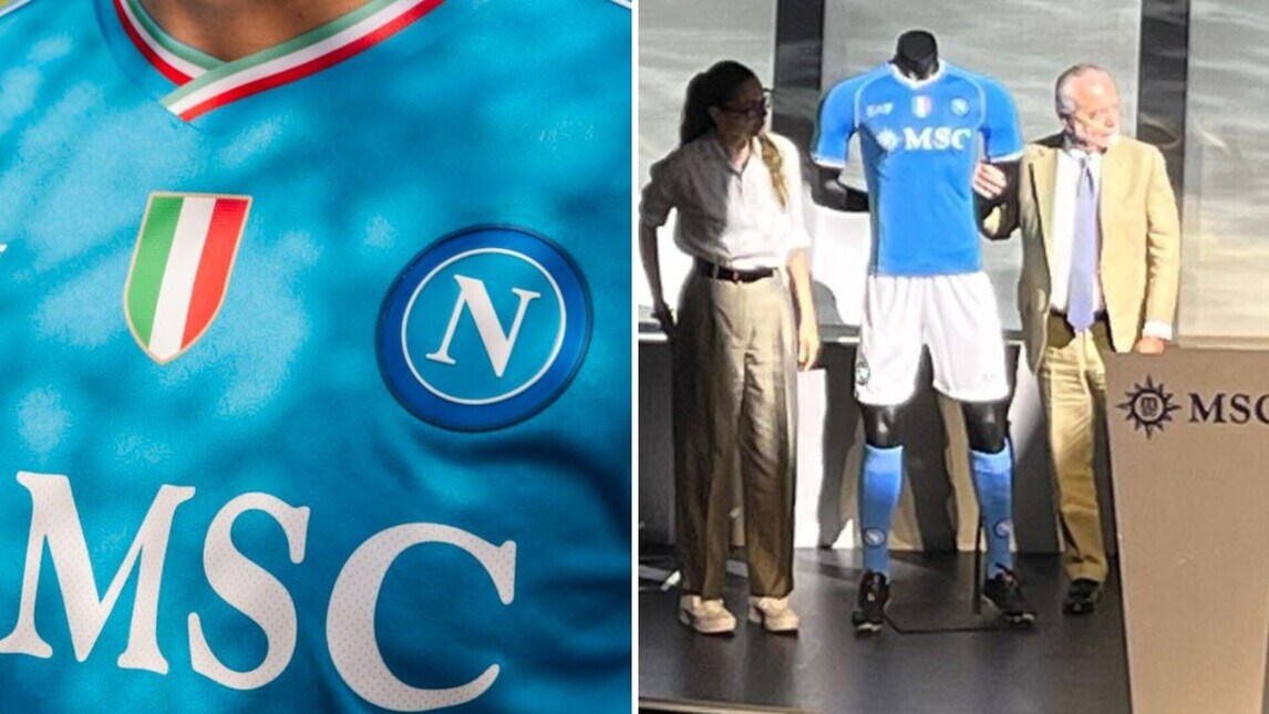 Napoli, svelata la maglia scudetto: ecco il tricolore